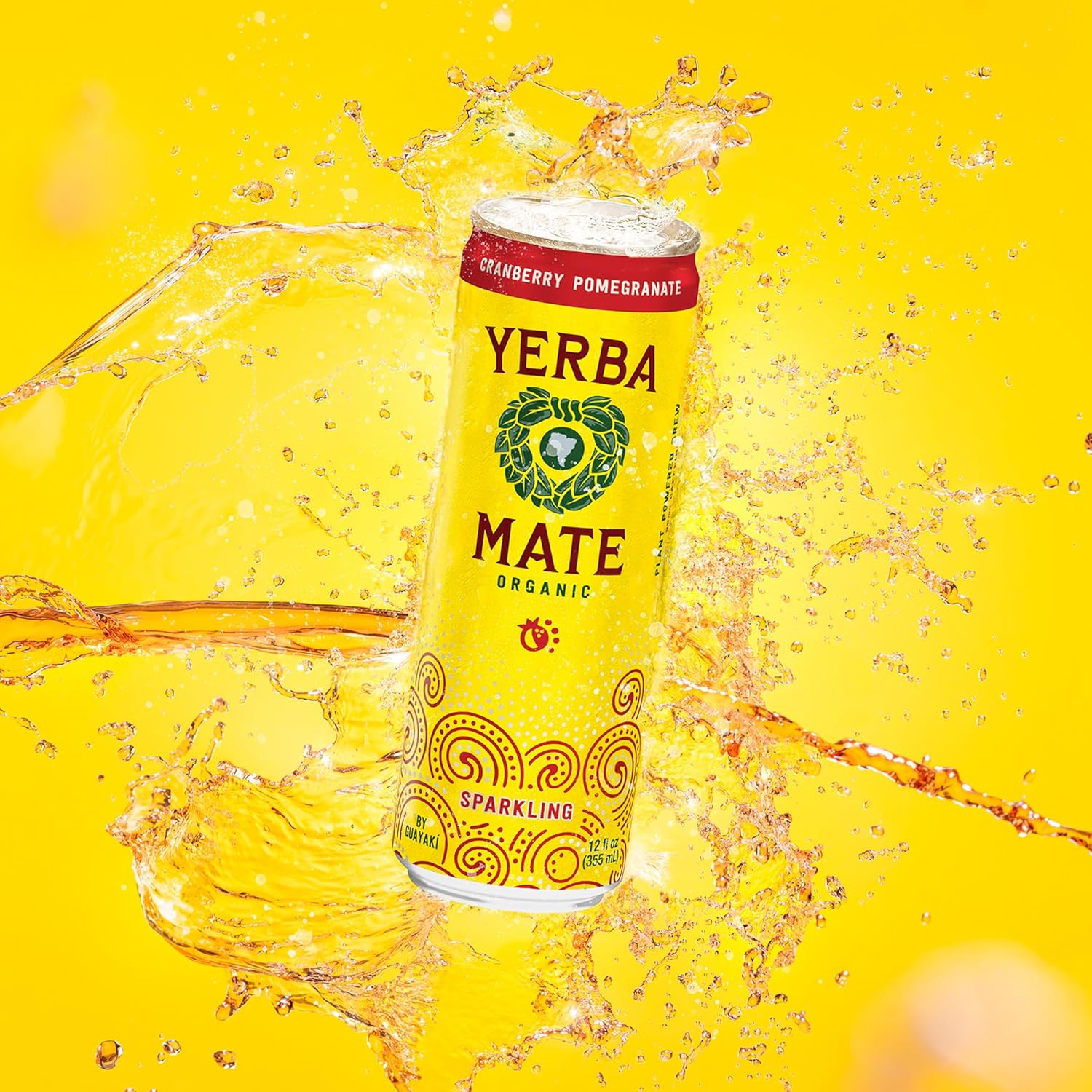 Guayaki Yerba Mate Cranberry Pomegranate Can