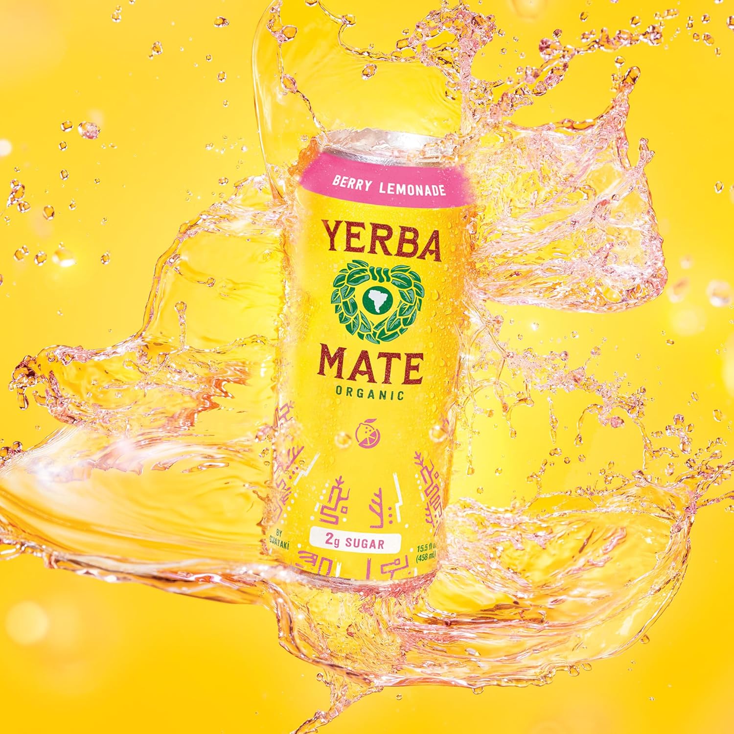 Guayaki Yerba Mate Berry Lemonade Can