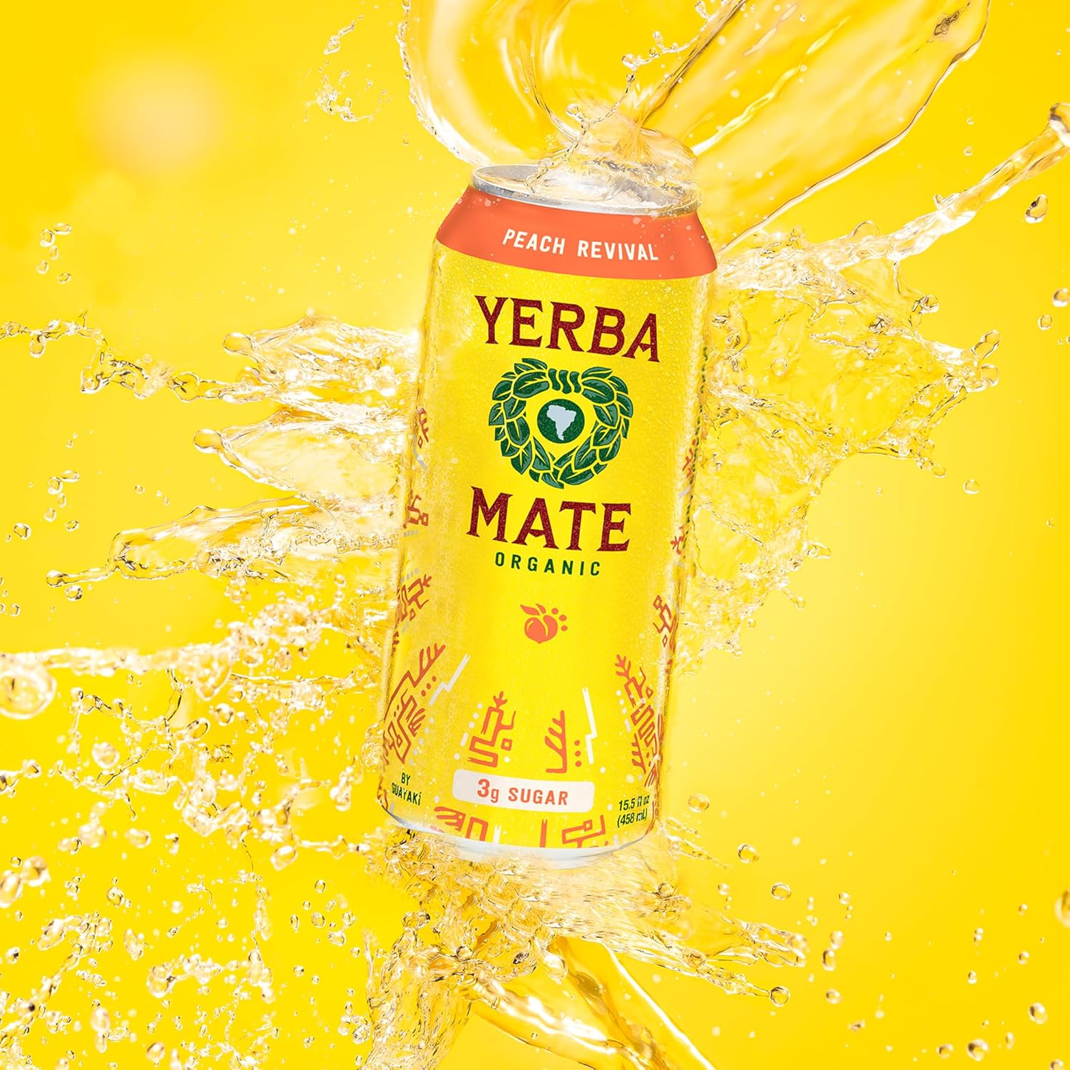 Guayaki Yerba Mate Peach Revival Can