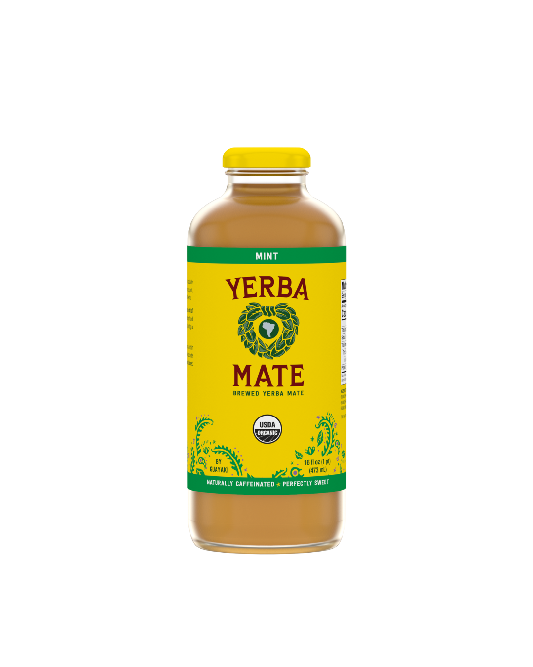 Organic Brewed Yerba Mate, Mint