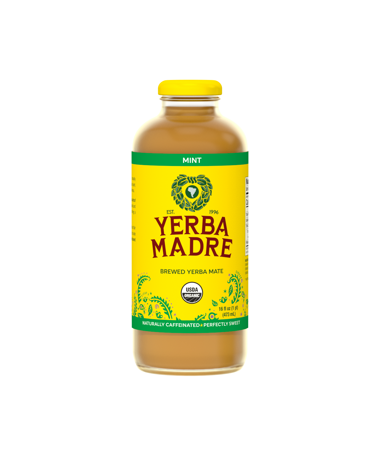 Organic Brewed Yerba Mate, Mint