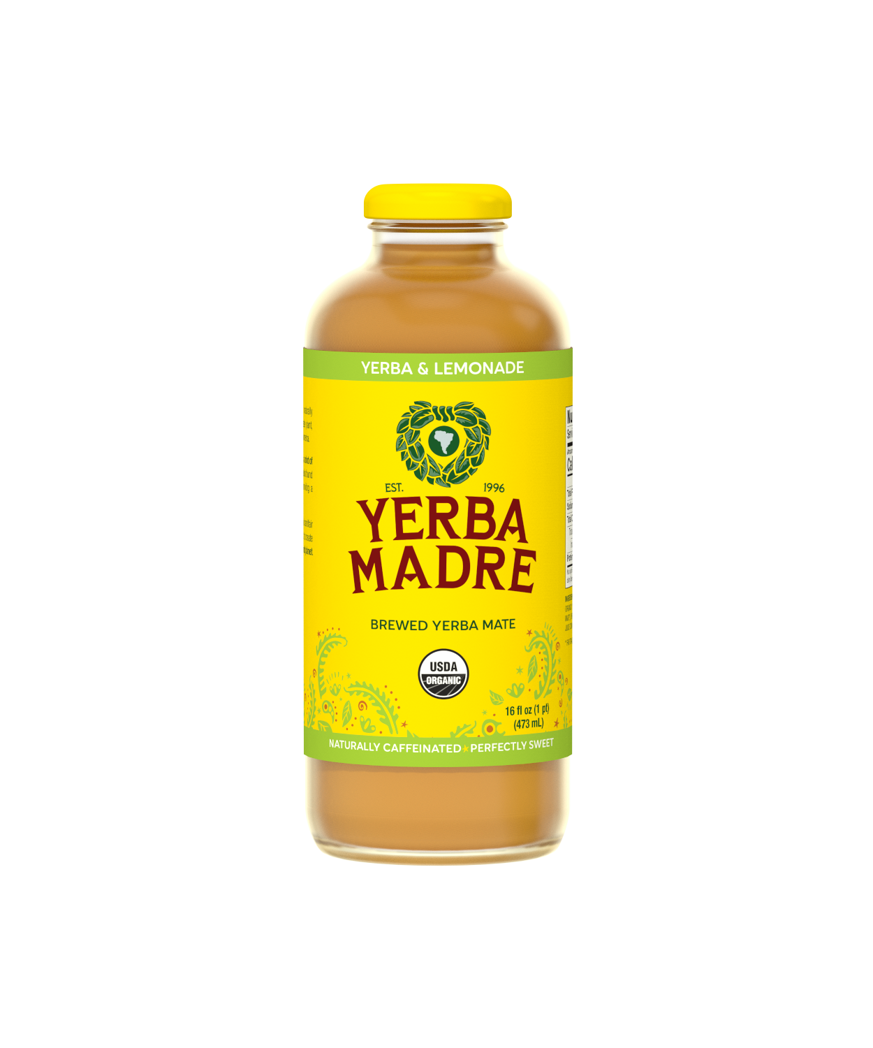 Organic Brewed Yerba Mate and Lemonade