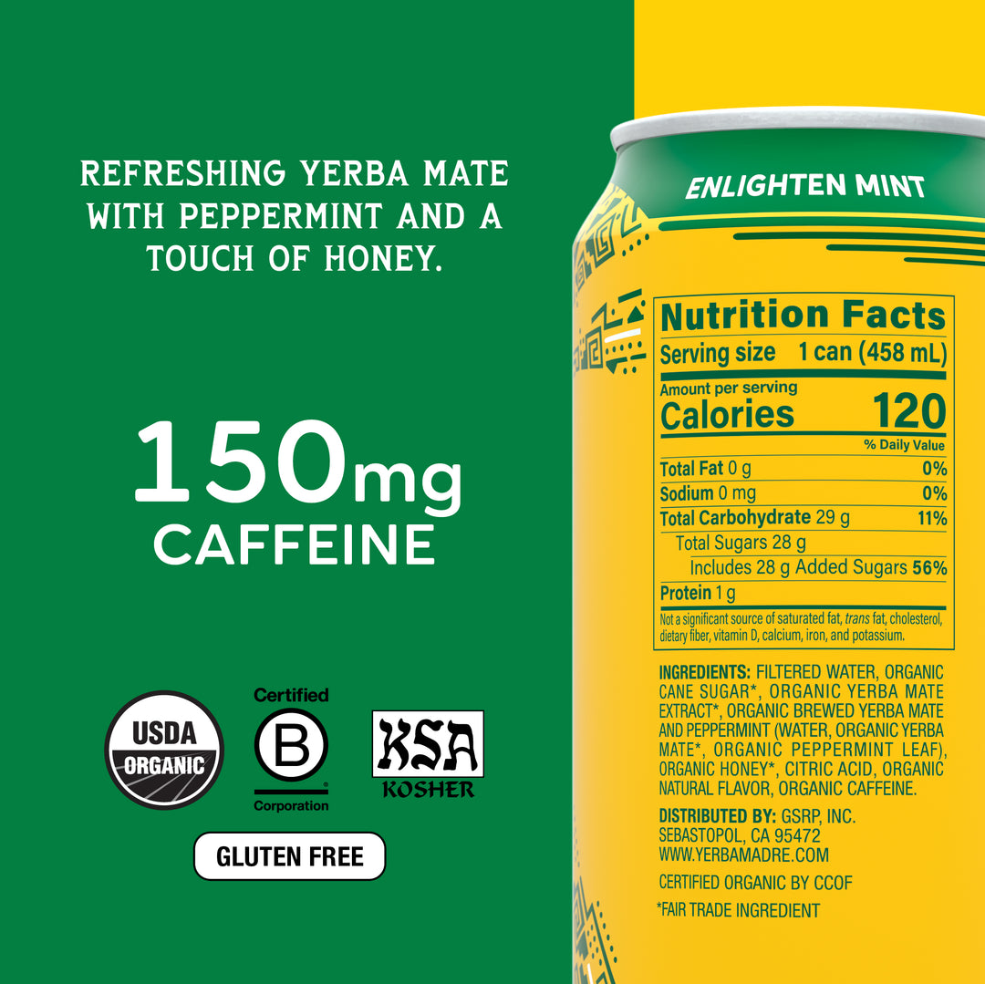 is yerba mate a natural glp 1 Organic Enlighten Mint