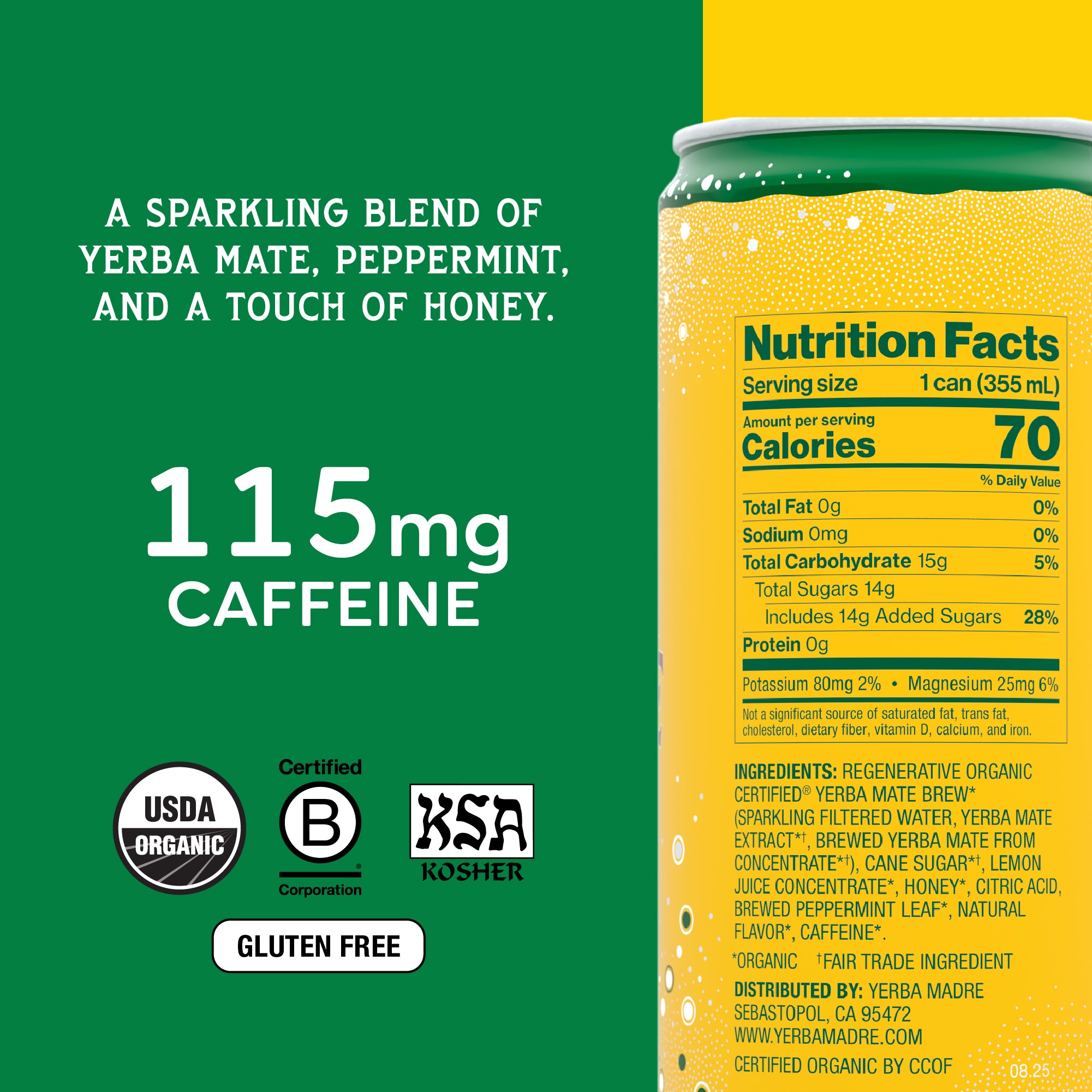 Sparkling Enlighten Mint – Yerba Madre