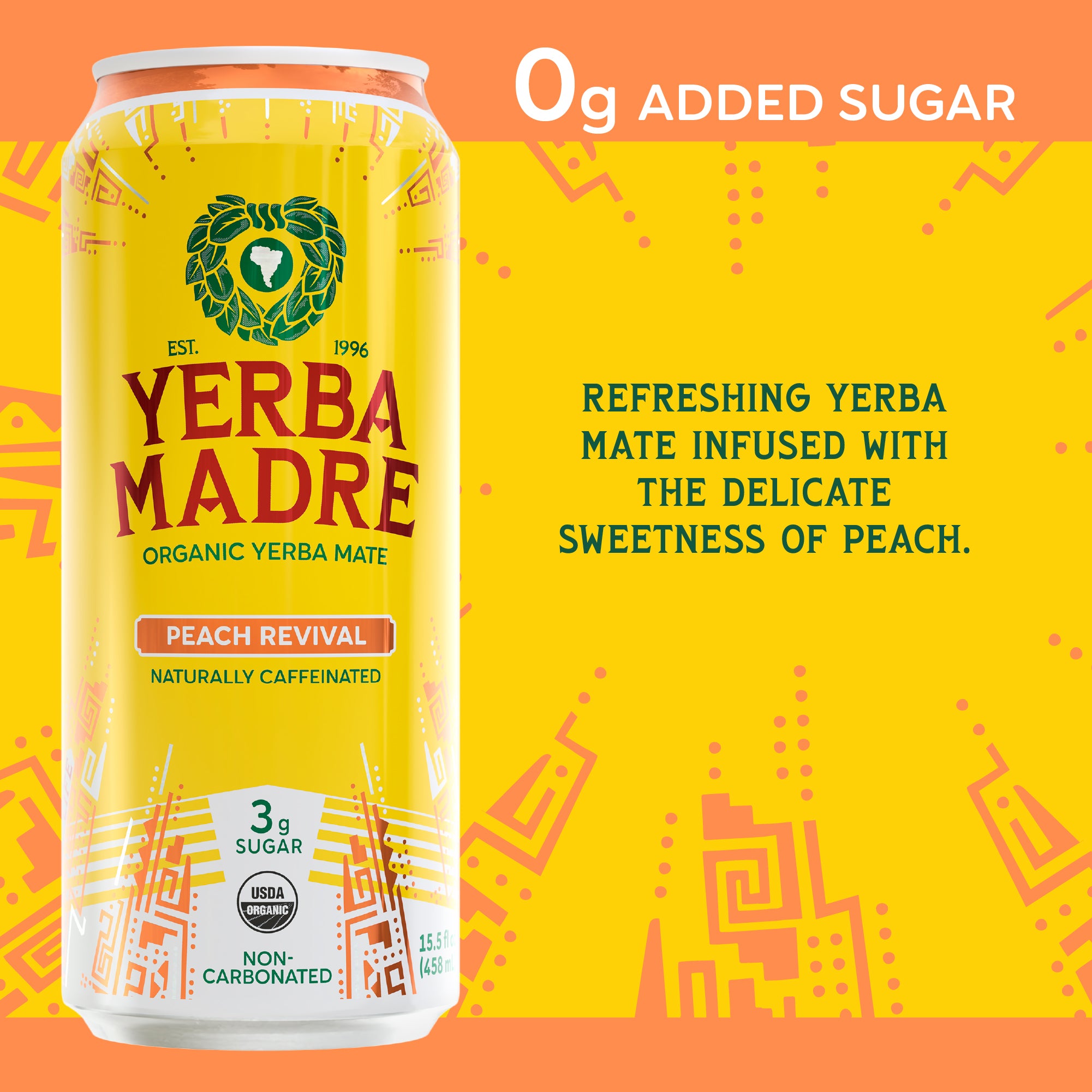 Organic Peach Revival (Low Sugar) – Yerba Madre
